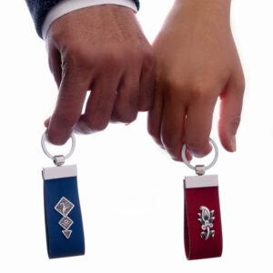 جاکلیدی با پلاک نقره قلمزنی کد SK1