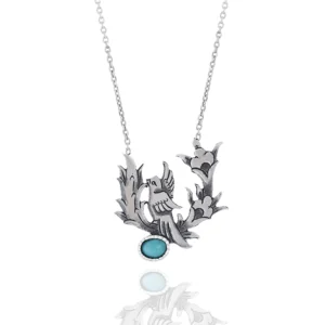 گردنبند پرنده آبی