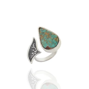 انگشتر اشک فیروزه‌ای